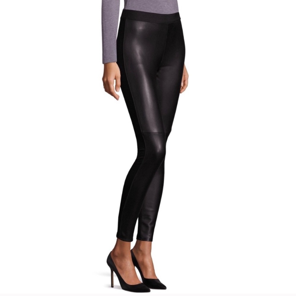 Bailey 44 Stevie Black Faux Leather Front Leggings